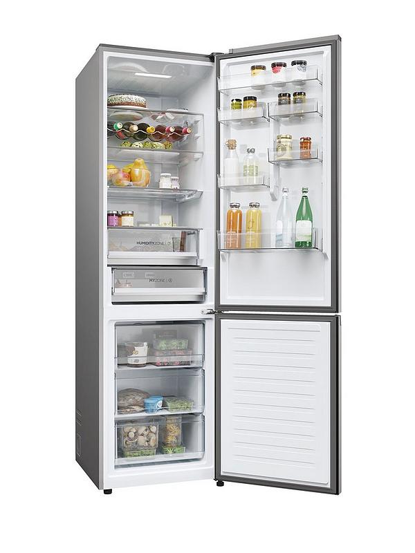 Haier HDPW5620CNPD 70/30 Total No Frost Fridge Freezer, A Rated, Wifi - Inox - Image 2